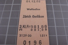 Kartonbillett Schweiz