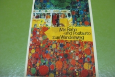 Plakat mit Postauto PTT