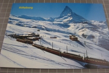 Zermatt Riffelberg mit Zügen