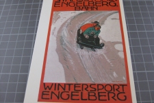 Werbeplakat Bahn nach Engelberg