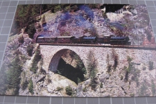 Albulabahn mit Dampfzug 