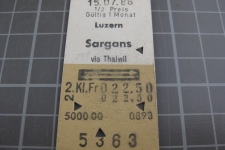 Kartonbillett Schweiz