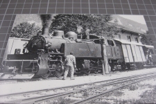 Bahnhof Baulmes mit Dampfzug