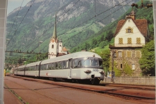 Bahnhof Flüelen mit grauer Maus