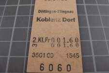 Kartonbillett Schweiz