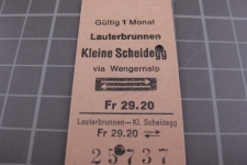 Kartonbillett Schweiz
