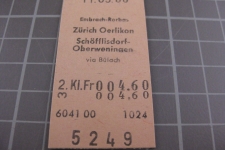 Kartonbillett Schweiz