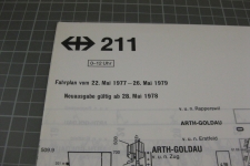 SBB grafischer Fahrplan 211