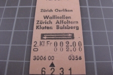 Kartonbillett Schweiz