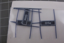 RUCO 4x Bahnhofschild Orbe