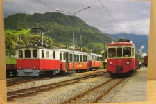 Bahnhof Blonay mit 2 CEV Zügen