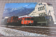 Landquart mit Lokomotiven