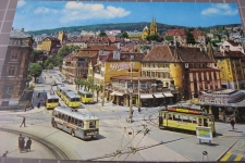 Neuchâtel Place Pury mit Tram 
