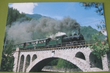 Solis mit Brücke und Dampfzug