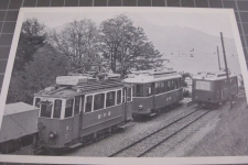 Bahnhof Gryon mit Zügen