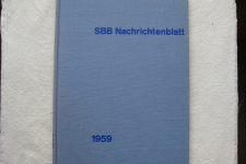 SBB Nachrichtenblatt Jahrgang 1959
