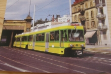 Neuchâtel Evole mit Depot mit Tram
