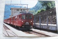 Campogologno mit RhB Zug, 1990 