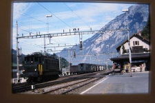 Ae 4/7 in Schwanden, 1987