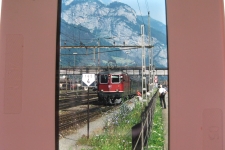 Erstfeld mit Schnellzug, ca 1995