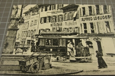 Basel Tram am Fischmarkt