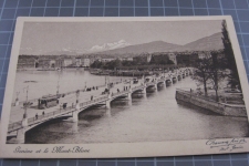 Genève Pont du Mont Blanc mit Tram