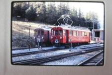 RhB Berninabahn in Pontresina 1983