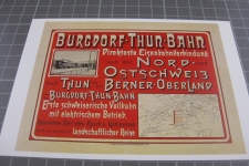 EBT Werbeplakat der Burgdorf Thun Bahn