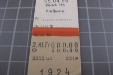 Kartonbillett Schweiz