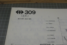 SBB grafischer Fahrplan 309
