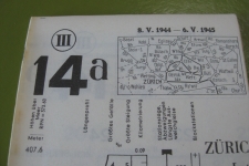SBB grafischer Fahrplan 14a 1944/45 