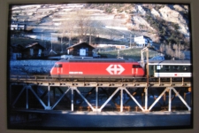SBB Re 460 in Leuk, 1994