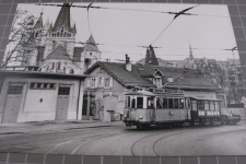 Lausanne César Roux avec Tram 