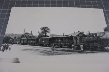 Huttwil Bahnhof mit Dampfzug