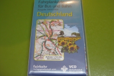 Deutschland, Fahrplankarte für Bus und B