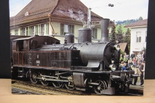 Langnau mit Dampflok