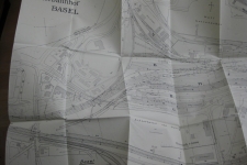 grossformatiger Gleisplan Güterbahnhof Basel