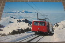 Rigi Kulm mit Bahn und Nebelmeer