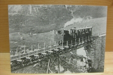 Brienz Kühmaad Eisenbrücke mit Zug