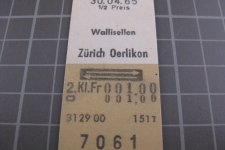 Kartonbillett Schweiz