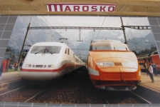Kandersteg 1992 mit ICE und TGV