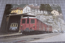 Bahnhof Göschenen Bahnhofplatz + Zug