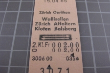 Kartonbillett Schweiz