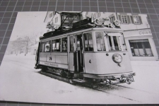 Schwyz Postplatz mit Tram