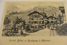 Tramway Mürren mit Pferdebetrieb