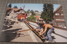 Speicher mit Trogener-Bahn Bauarbeiten