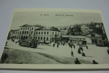 St. Gallen alter Bahnhof mit Tram