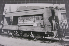 blaues Bähnli Milchwagen