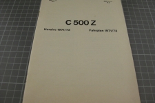 SBB C 500 Z Fahrplan, Erläuterungen