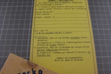 Bahnbegehungsausweis leer